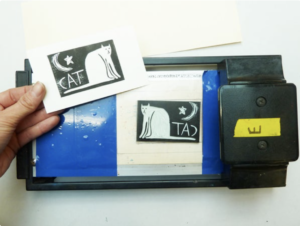 Converted credit card imprinter photo, from Becca Rose's Instructable Post
