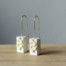 Cast Concrete Letterpress Type Earrings: Dollar - Image 2